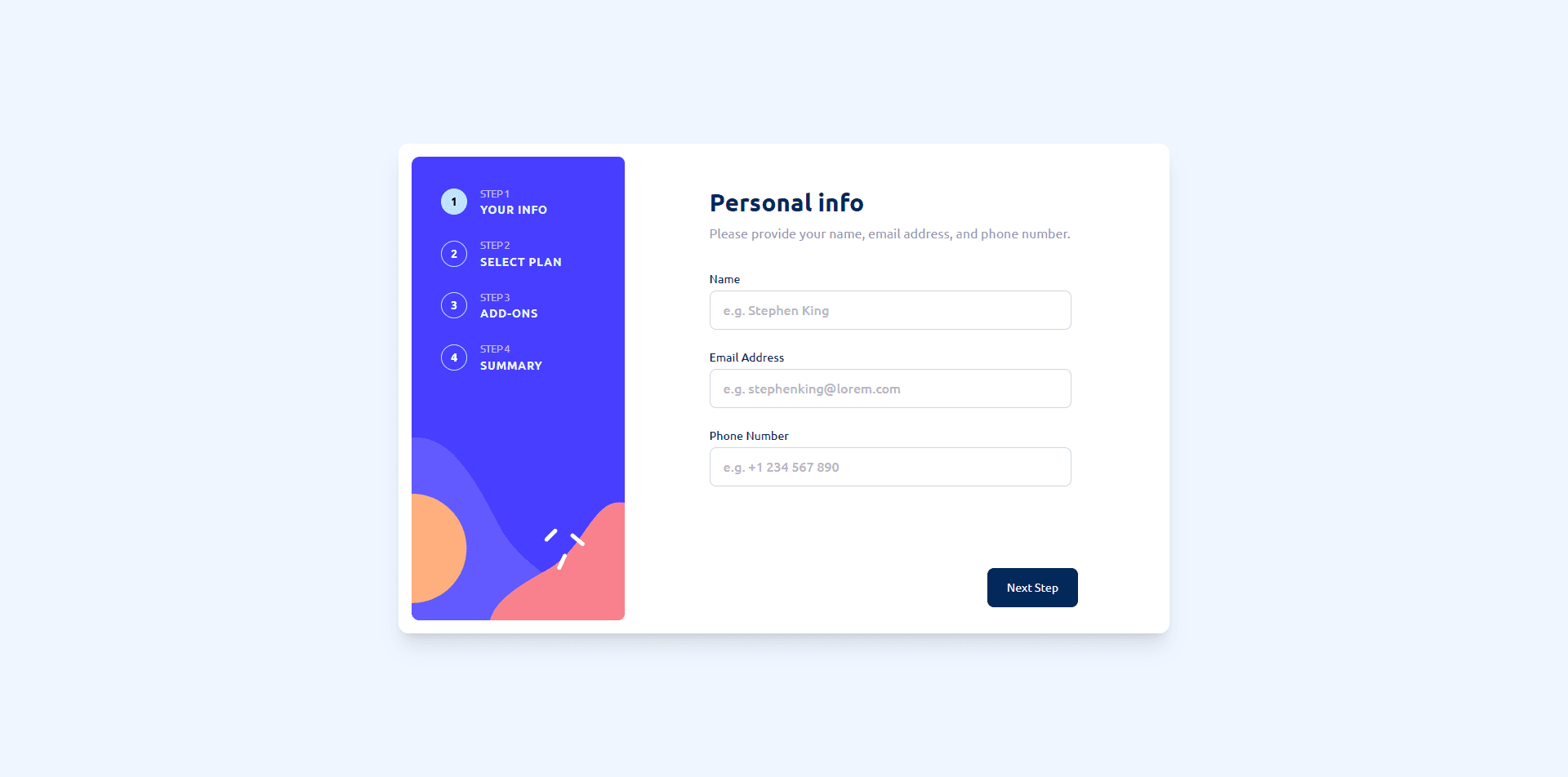 Multi Step Form App